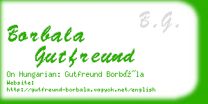 borbala gutfreund business card